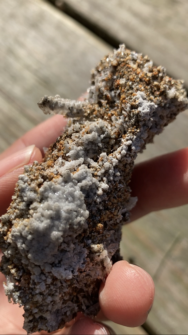 Needle Quartz & Siderite Specimen