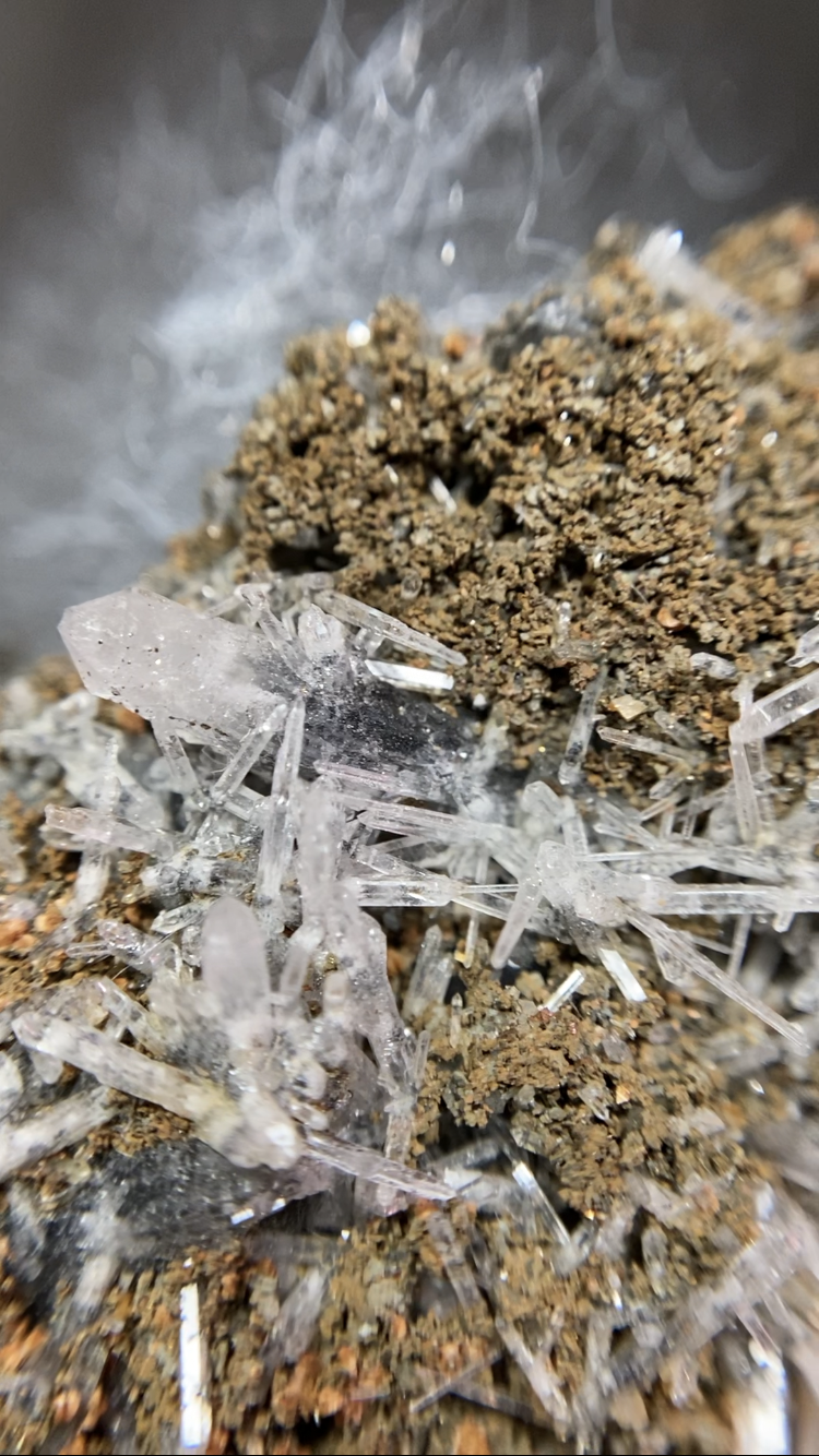 Needle Quartz & Siderite Specimen