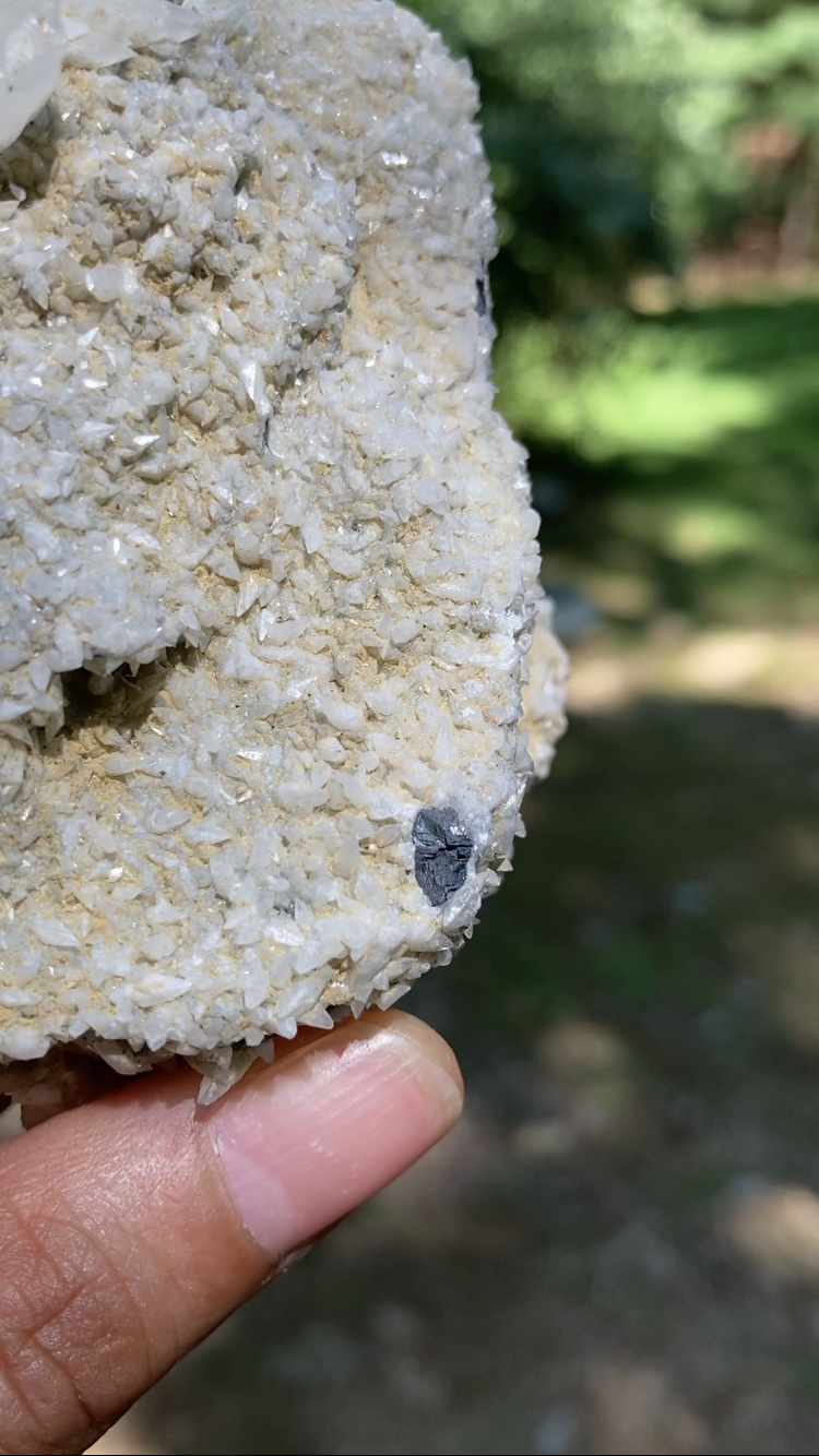 White Dogtooth Calcite Cluster