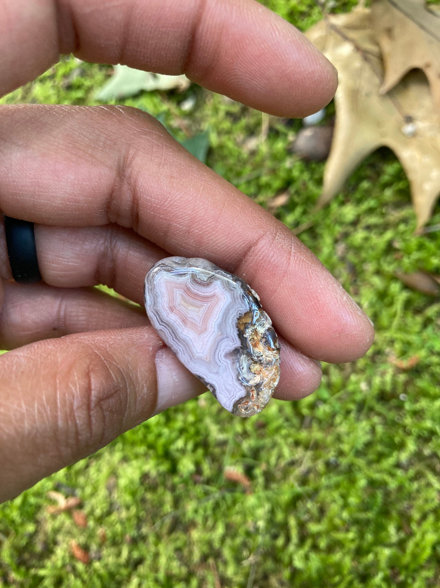 Polished Pink & Yellow Laguna Agate Pair